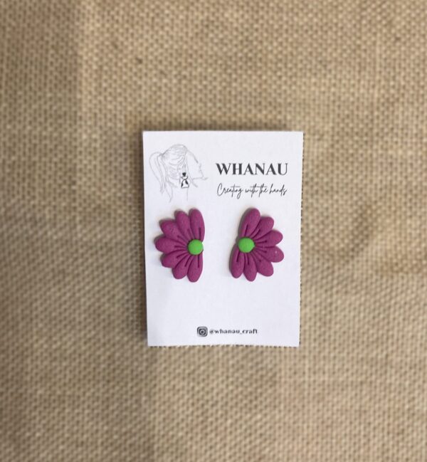Pendientes Whanau - Media margarita - Imagen 5