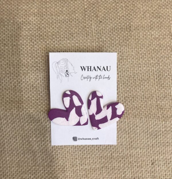 Pendientes Whanau corazones - Imagen 5