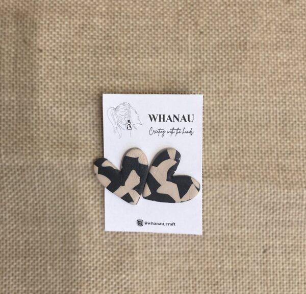 Pendientes Whanau corazones - Imagen 4
