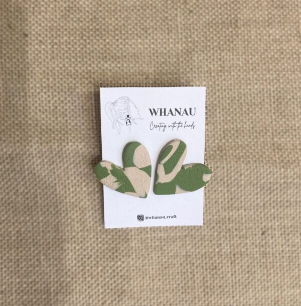 Pendientes Whanau corazones - Imagen 3