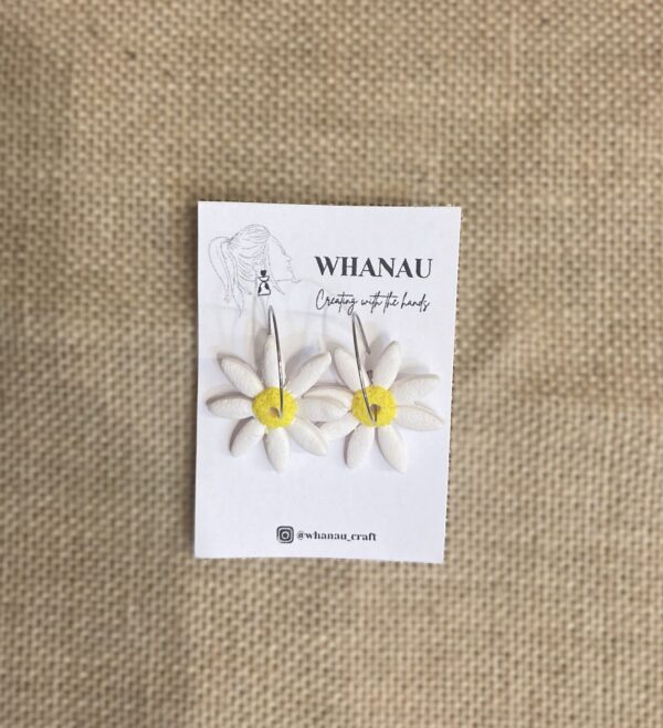 Pendientes Whanau - margaritas - Imagen 3
