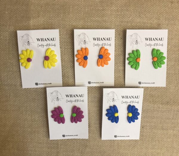 Pendientes Whanau - Media margarita